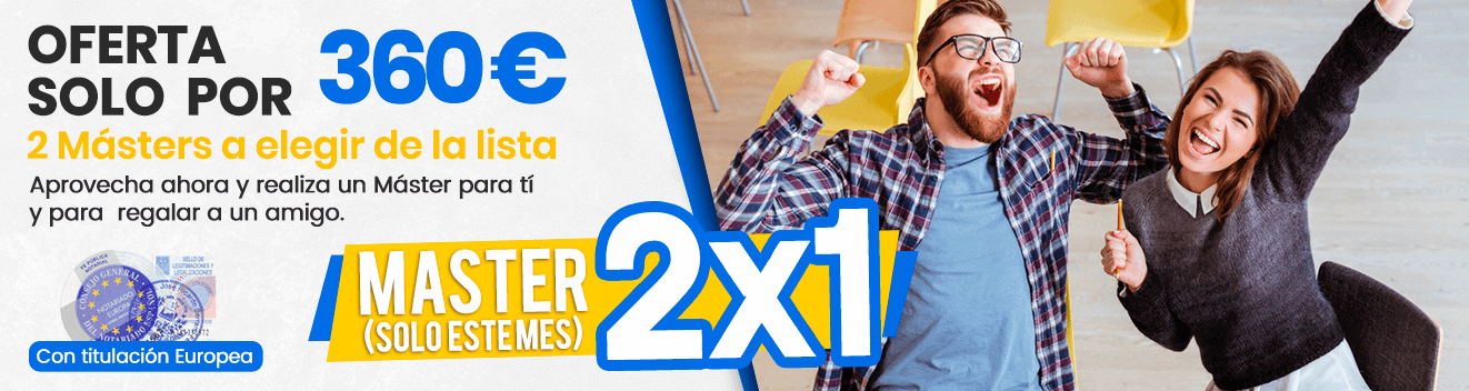 Masters 2x1 Promocion